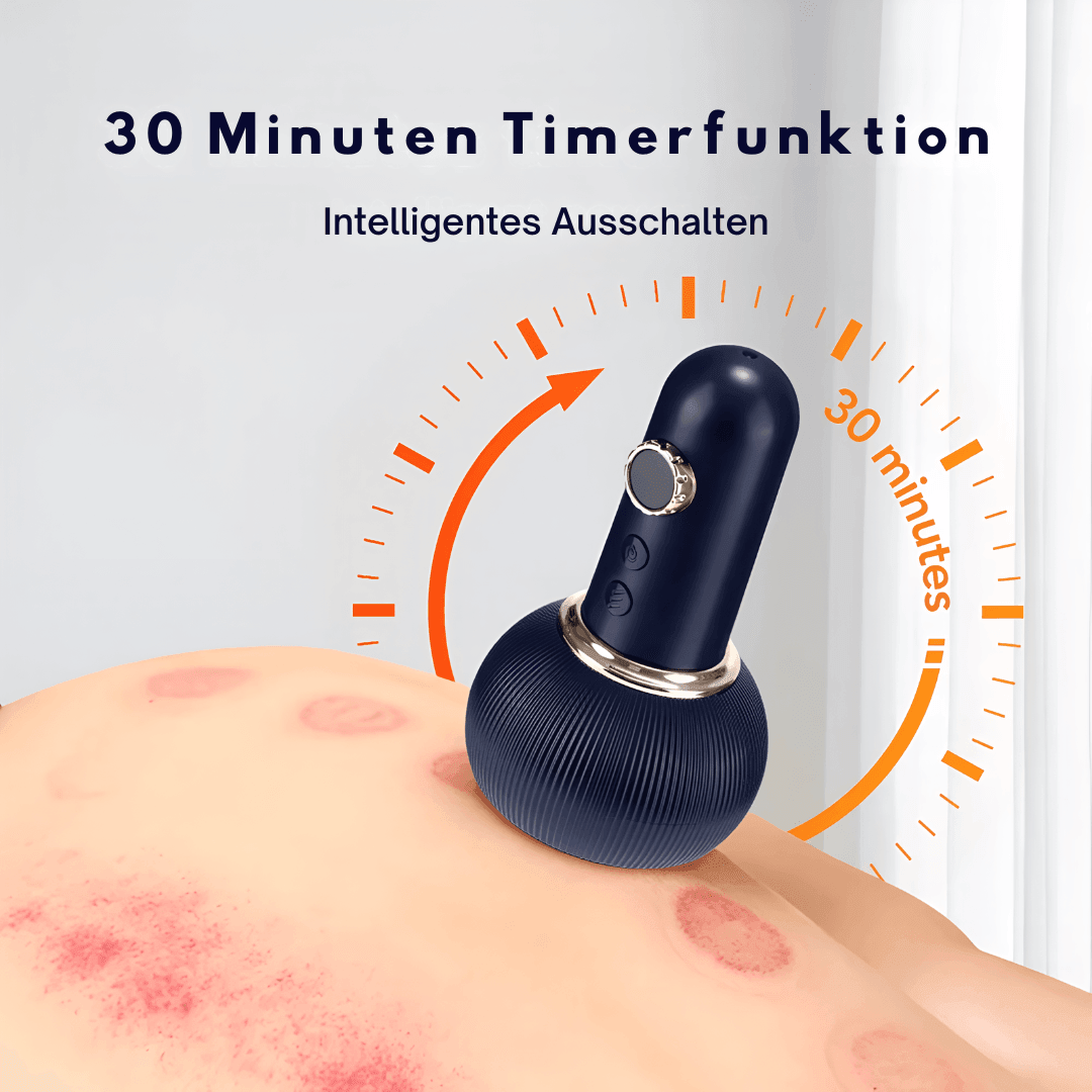 LymphoFlow Therapy – Elektrisches Lymphdrainage- oder Schröpfmassagegerät – Reduziert Cellulite, fördert Durchblutung & entspannt Muskeln - Velvære
