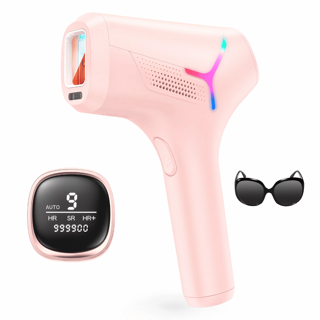 LumiFlash Premium IPL Haarentfernungsgerät für glatte Haut – entfernt Haare dauerhaft - ideal für empfindliche Haut & alle Körperbereiche