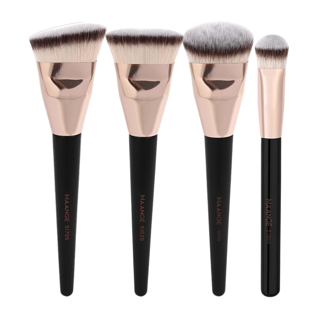 EverydayEssentials Foundation Set - Hochwertige Makeup-Pinsel für Foundation & Kontur – Weich, präzise & für ein ebenmäßiges Hautbild - Velvære