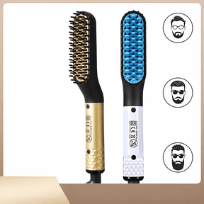 HeatMaster – 2-in-1 Bart- & Haarglättungsbürste für Männer – Perfektes Styling für alle Haartypen - Velvære