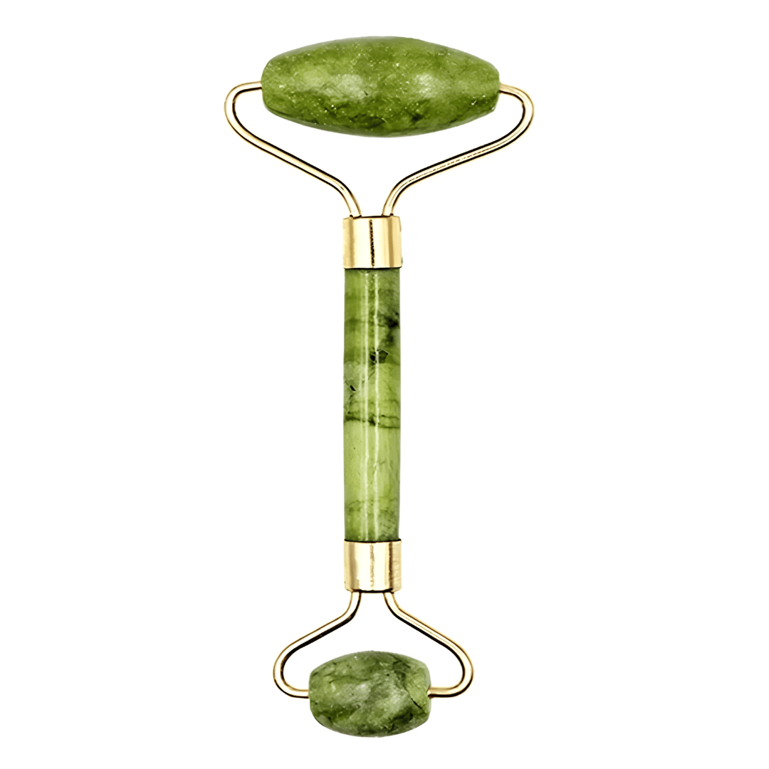 Jade Gua Sha & Roller - für Gesichtsmassage – Hautstraffung, Durchblutungsförderung & Lymphdrainage - Velvære