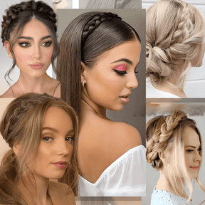 StyleBraid - Premium-Zopf-Haarband mit elastischem Band – Handgefertigt, modisch & perfekt für jeden Anlass - Velvære